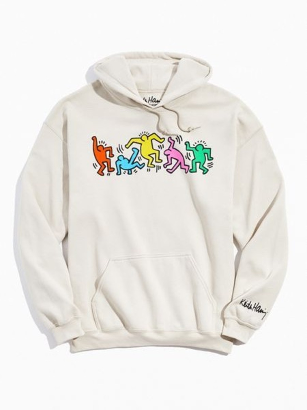 Keith Haring colab H&M Hoodie White Large Sweatshirt